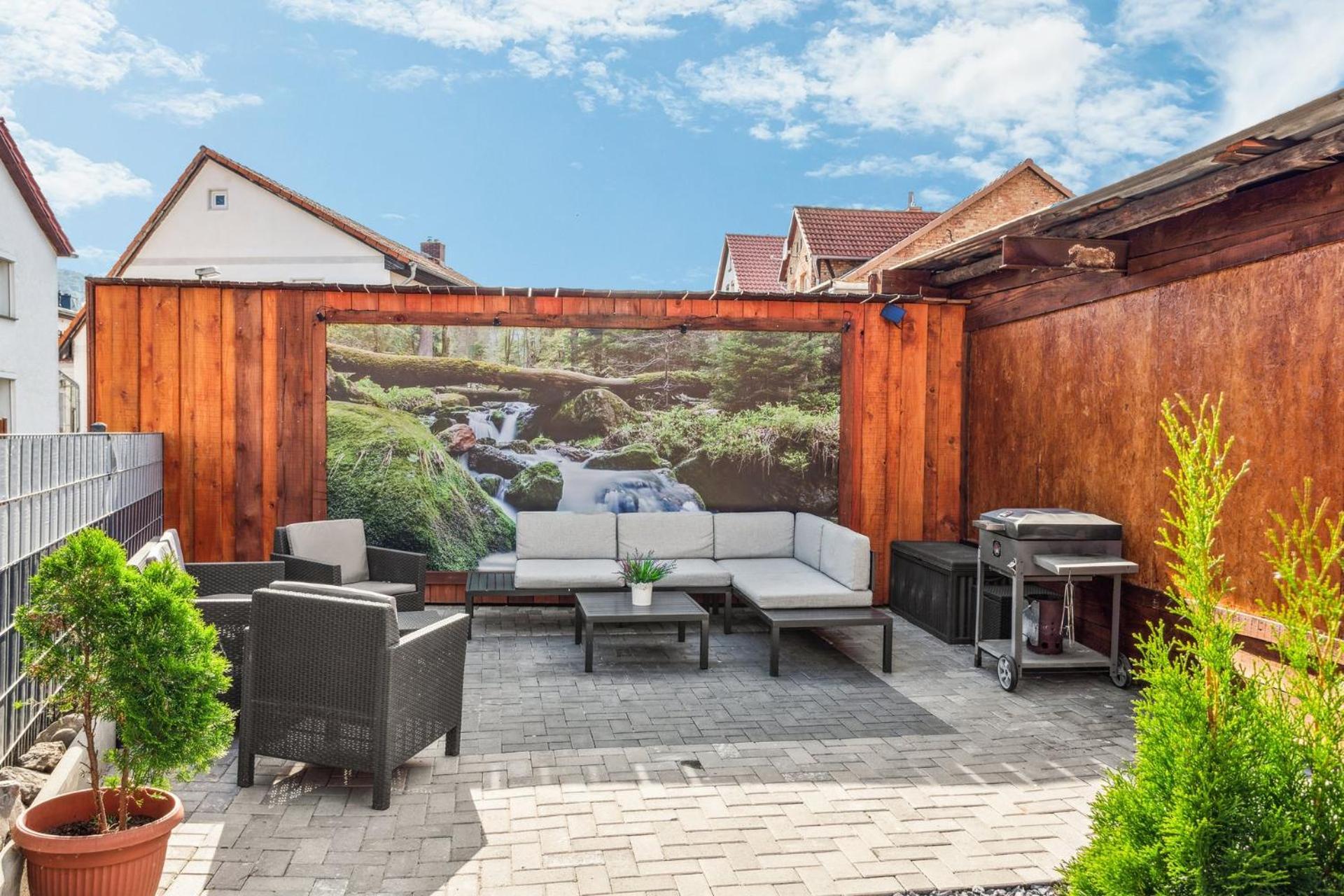 Apartment Harzlounge Center Thale - Grill & Garden Buitenkant foto
