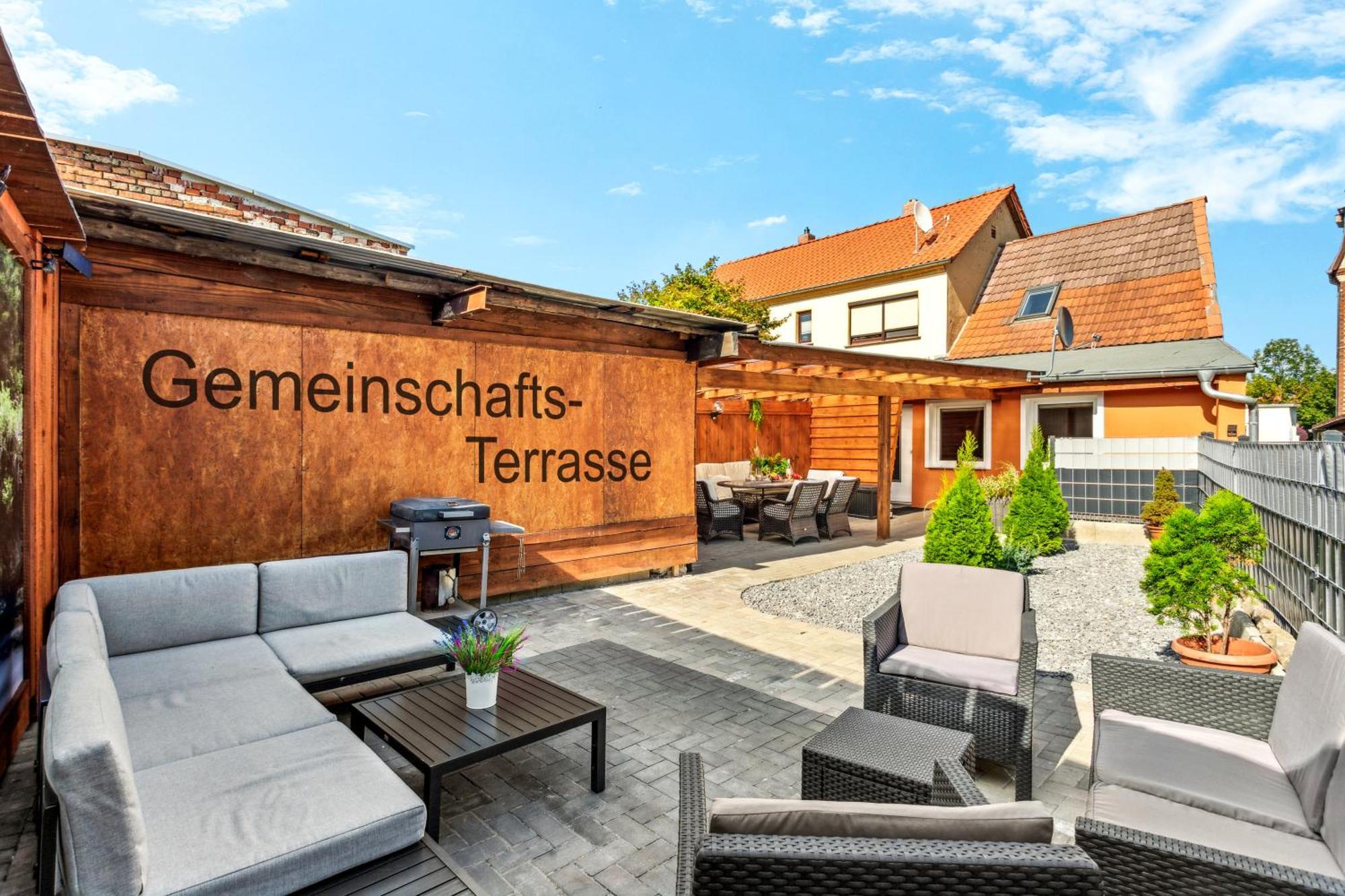 Apartment Harzlounge Center Thale - Grill & Garden Buitenkant foto